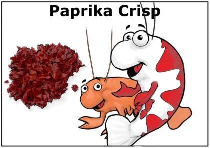 Paprika Crisp / Chips 30g, Futter f. Garnelen, Schnecken und Krebse