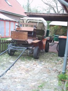 Pferdekutsche mit Verdeck