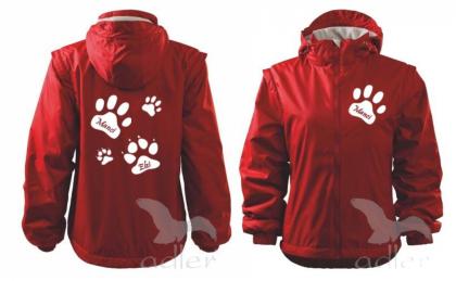 Jacke mit dem Namen Deines Hundes