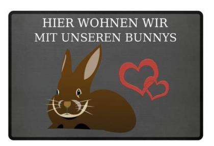Fussmatte für Kaninchenfans, Kauf auf Rechnung