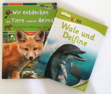 2 Tierbücher Kinder, Delfine, Wale, Unsere Heimat
