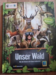 Unser Wald Waldbuch Tierbuch Kinderbuch Stickerbuch w. NEU