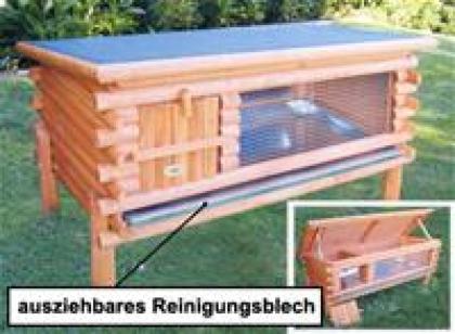 Kleintierstall im Blockhausstyle 103 x 48 x 66 cm