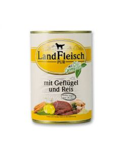 Landfleisch Pur Geflügel Reis extra mager 400g, Erstbestellung 5 Rabatt