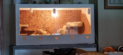 Terrarium PVC 110x55x55 mit Technik