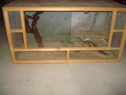 Holzterrarium 120x60x60 zu verkaufen