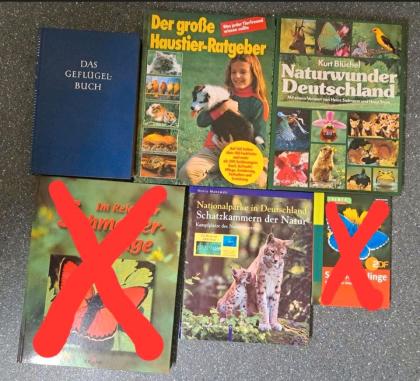 Tierbücher, Hunde, Geparden, Meerestiere, Geflügel uvm.