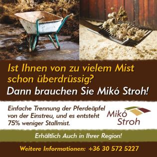 Mik Stroh Qualitätseinstreu Gehäckseltes und entstaubtes Stroh für das Wohl de