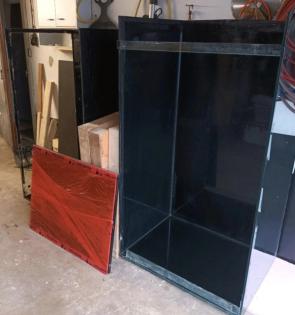 Aquarium 310x90x70 mit passendem Holzuntergestell ideal für Rochen