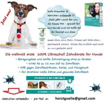 Emmi-Pet Die erste Ultraschall-Zahnbürste für Tiere
