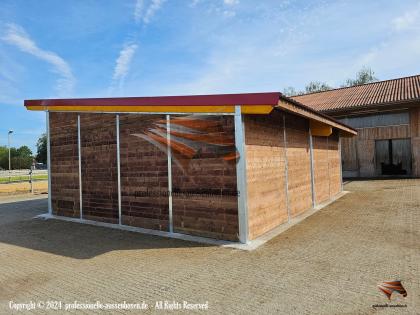 Pferdeunterstand Top Weidehütten Offenstall bauen, Laufstall für Pferde - Perfekter Pferdehof
