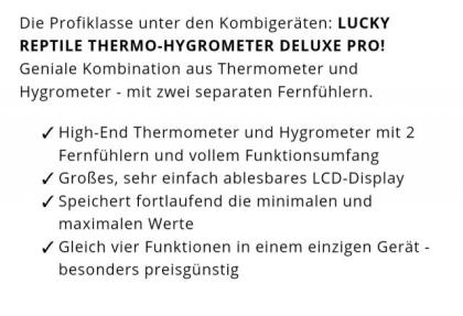 Thermohygrometer Deluxe Pro von Lucky Reptile