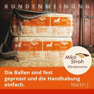 Gehäckseltes und entstaubtes Rapsstroh