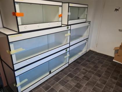 Premium Kunststoff Terrarium nach Maß Terrarien Anlage Wand 120x60x60 150x60x60