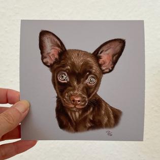Besonderheit Hundeportraits / Tierportraits ab Foto im Miniformat