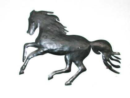 Wandplastik galloppierendes Pferd rostfreies Metall