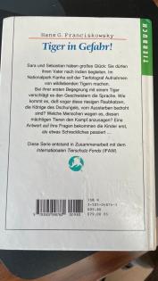 Kinderbuch Tiger in Gefahr Hans Franciskowsky Tierbuch