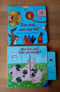 Zwei Tierbücher für Kinder ab 18 Monaten
