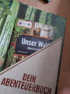 Unser Wald Waldbuch Tierbuch Kinderbuch Stickerbuch w. NEU