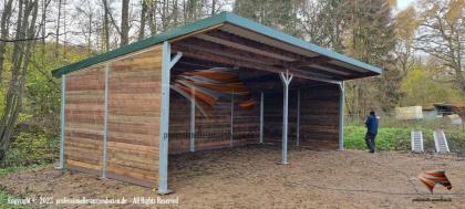 Pferdeunterstand Top Weidehütten Offenstall bauen, Laufstall für Pferde - Perfekter Pferdehof