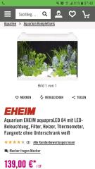 Aquarium 84 liter eheim neu