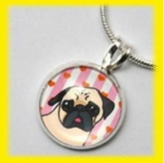 Kette mit Anhänger, diverse Varianten zur Auswahl, Mops, Meerschweinchen, Westie