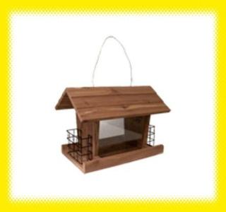 Luxus Vogelhaus aus rotem Zedernholz BONUS