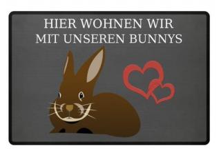 Fussmatte für Kaninchenfans, Kauf auf Rechnung