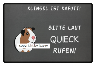Hochwertige Fussmatten für Meerschweinchenfans