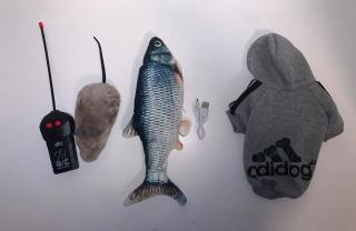 Katzen Spielzeug Spielsachen Zubehör Fisch Maus