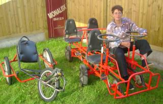 Hundewagen Dreirad Gokart für 4 Erwachsene