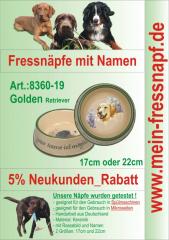 Fressnapf, Hundenapf mit Namen - Golden Retriever