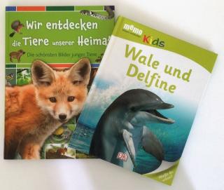 2 Tierbücher Kinder, Delfine, Wale, Unsere Heimat