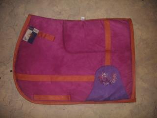 Neue VS-Schabracke Cactus Flower pink/lila Velourleder
