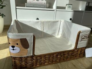 Mittelgroßes Rattan Hundebett / Hundekorb / Dog Bed / Dog Basket