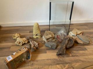 Terrarium mit 6 Leopardgeckos