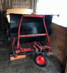 Pferdeschlitten mit Rädern, Pferdekutsche, Kutsche