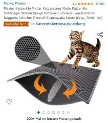 Katzenklo Schmutzauffangmatte Vorleger Teppich