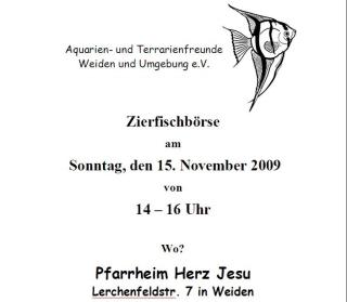 Fischbörse in Weiden am 15. 11. 2021