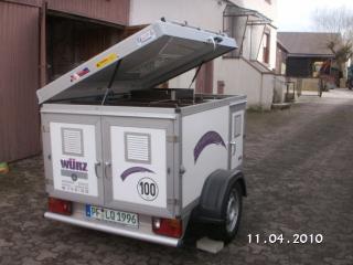 Hundeanhänger von Würz mit 3 Boxen