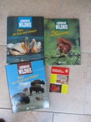4 alte Tierbücher